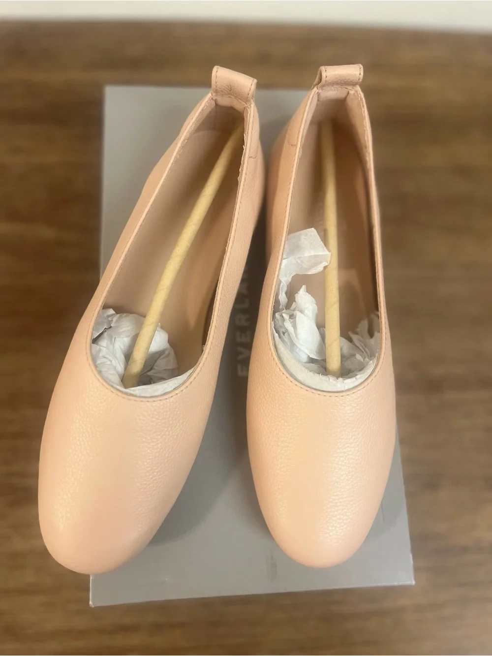 Everlane THE DAY GLOVE Blush Pink Leather Ballet Flats size 6